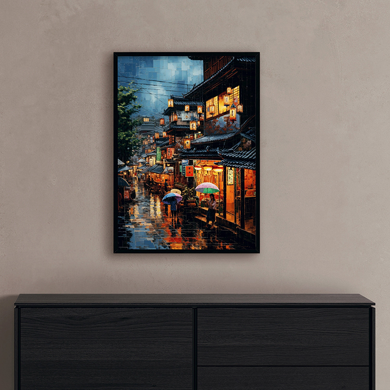 Plakat z wioską wietnamską, sc – Watercolor Poster Print recenzja i cena