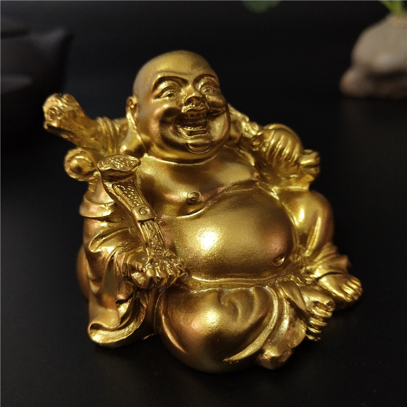 Złoty siedzący Feng Shui Maitr – Home Decor On Sale recenzja i cena