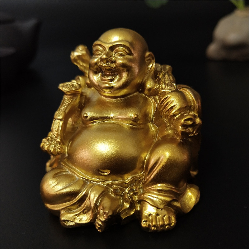 Złoty siedzący Feng Shui Maitr – Home Decor On Sale recenzja i cena