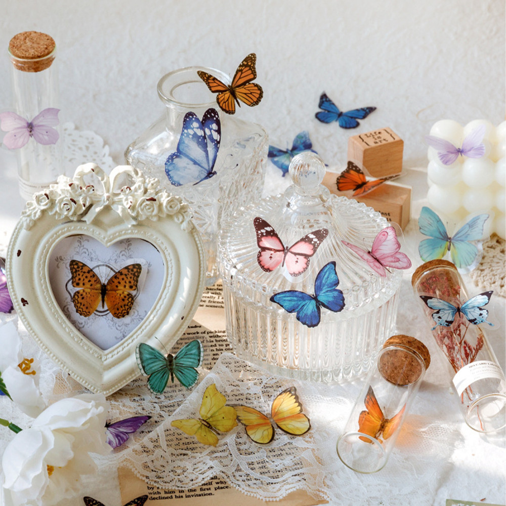 40 sztuk/worek naklejki motylk – Home Decor Scrap recenzja i cena