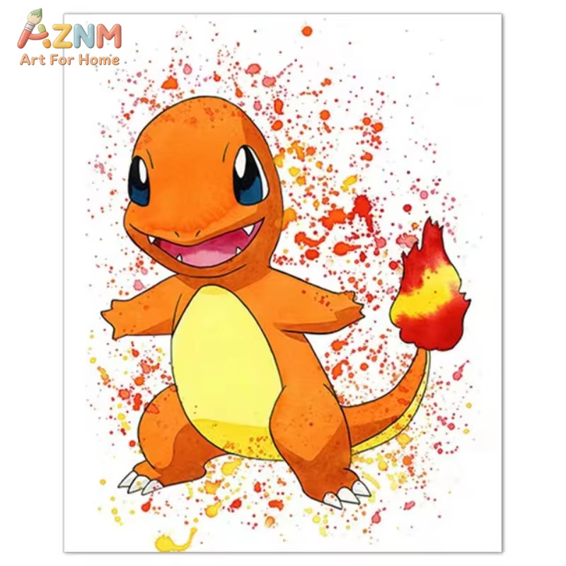 1 szt., Anime Pokemon Obraz na – Watercolor Poster Print recenzja i cena